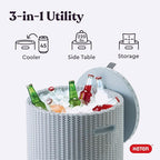 Keter Cool Side Table Cooler 3 in 1 Outdoor Patio Table and Ice Chest Storage - Image 7