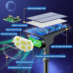 Solar Spot Lights Outdoor IP68 Waterproof, Ultra-Bright Performance，Simple Modes for Easier Operation, Auto On/Off，Solar Powered Landscape Lights for Garden, Yard, Pathway (Warm White, 6 Pack)
