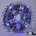 String Lights, 165ft Red White Blue LED, Outdoor Waterproof