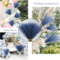 Artificial Pampas Grass Stems, 50 Pack, Blue, 21.6 Inch