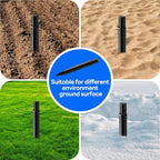 8 Pack Reinforced Ground Stakes, 0.83" x 8.27" Solar Lights Spikes, ABS Plastic Replacement Nails for Solar Pathway Lights Spot Lights Torch Lights Garden Lights