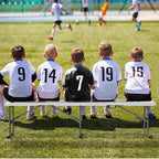 VINGLI 6 feet Plastic Folding Bench,Portable in/Outdoor Picnic Party Camping Dining Seat, Garden Soccer Multipurpose Entertaining Activities, Smooth HDPE Tabletop, 2 Pack, White