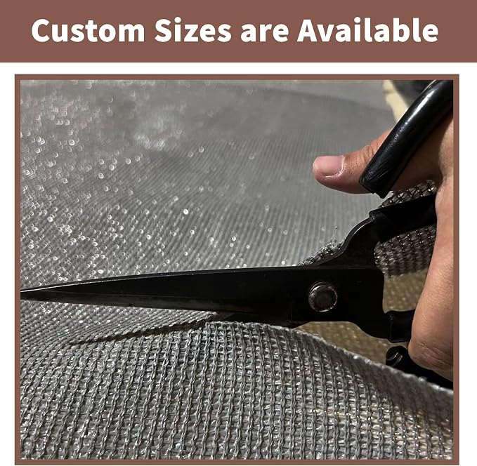 Sunny Guard Customized 3'x26' Dark Grey Balcony Privacy Screen, 90% Shade - Image 7