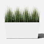 Veradek Pure Series Midori Trough Planter - Large Rectangular Planter for Indoor or Outdoor Deck/Porch | Durable All-Weather Use with Drainage Holes | Modern Decor for Shrubs, Flowers, Small Plants