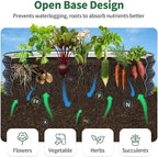 Kesfitt Raised Garden Bed, 4x2x1 FT Galvanized Steel Metal Raised Garden Bed, Oval Open-Bottom Design, 12-Inch Deep for Outdoor Vegetable & Herb Gardening, Midnight Blue