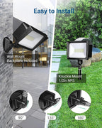 DEWENWILS 2-Pack 65W LED Flood Light Outdoor, 6670 LM Super Bright Security Lights Switch Controlled, IP65 Waterproof, 5000K Flood Lights Outdoor for Yard, Garage, Garden, UL Listed