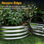 Galvanized Metal Planter Raised Garden Bed Kit for Gardening Outdoor，6x3x2ft Planter Grow Garden Box Raised Flower Bed，Long Vegetable Clearance Herb Raised Garden Beds For Container Gardening