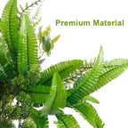 Artificial Greenery Plants, 14 Pieces in 11 Varieties, UV-Resistant Plastic