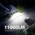 Onforu 100W LED Motion Sensor Outdoor Lights, Dusk to Dawn Flood Light Outdoor Motion Sensor, Hardwired Security Lights Floodlights Outside 11000LM 6500K Daylight IP65 Waterproof (Brown)