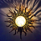 Solar Sun Light Wind Chimes for Outside for Women Gifts for Mom Grandma Wife Birthday Gift Crackle Glass Ball Windchimes Gardening Gift for Outdoor Patio Decor Yard Porch Decorations
