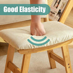 Foot Stools Ottoman, Small Foot Stool Ottoman, and Footstool, Wooden Foot Stool, Sofa Footrest Extra Seating for Living Room Entryway Office