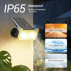 WdtPro Solar Lights Outdoor Waterproof, Solar Spot Lights Outdoor with Optical Lens, Auto ON/Off, 30H+ Runtime, Landscape Spotlights for Flag Yard Path Garden Tree, Warm White 4 Pack