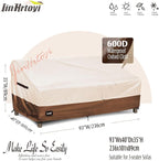 JinHrtoyi 3-Seater Outdoor Couch Cover, 93Wx40Dx35H inches Outdoor Furniture - Image 2