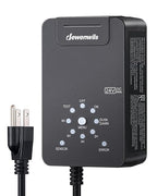 DEWENWILS 60W Low Voltage Landscape Transformer 120V AC to 24V DC, Outdoor Landscape Lighting Transformer Photocell Sensor & Timer, Weatherproof Low Voltage Transformer for Spotlights Pathway Lights
