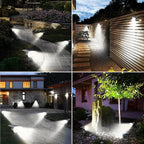 Peasur 1 Pack Solar Spot Lights Outdoor, Solar Spotlights Outdoor Waterproof 2-in-1 Auto On/Off Landscape Lighting for Outside Yard Wall Garden Pathway