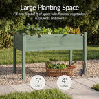 Best Choice Products 48x24x30in Raised Garden Bed, Elevated Wood Planter Box Stand for Backyard, Patio, Balcony w/Bed Liner, 200lb Capacity - Sage