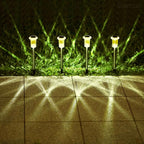 Solar Lights Outdoor 10 Pack Solar Pathway Lights Outdoor LED Waterproof Stainless Steel Driveway Lighting for Outdise, Yard, Walkway, Sidewalk, Garden, Lawn (Warm White)