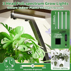 CODACE Plant Stand Indoor with Grow Lights, 6 Tiered Plant Shelf Indoor, 50" Corner Plant Stands for Indoor Plants, Lighted Tree-Shaped Plant Holder, Tall Flower Display Rack for Living Room