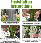 5PCS Monstera Plant Stem Support - 11 * 9.4 Inches, Durable Metal Stake Holder, Adjustable for Indoor Plant Leaf Support. Gentle Clips for Enhanced Stability for Plant Lovers!