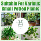 6Pcs Indoor Small Trellis, Trellis for Potted Plants, Plant Support Stakes for Climbing Plants, Stackable Plastic Plant Support for Vine Ivy Pothos Hoya