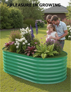 GarveeLife 2 Pcs Raised Garden Beds Outdoor 6x3x2 ft - Galvanized Steel Planter Box for Vegetables, Flowers, Rust-Resistant Garden Box, Easy Assembly Raised Beds, Durable Planters for Outdoor Plants