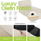 Outdoor Lounge Chair Sun Lounger in Light Beige, 70 Inch Long