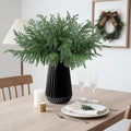 Artificial Norfolk Pine Branches, 24 Pcs 18-Inch Green Christmas Greenery