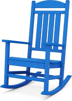 POLYWOOD Presidential Rocking Chair in Pacific Blue