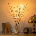 Vanthylit 3PK 30" Brown Lighted Twig Branches Pathway Light 60 LED Warm White Bulbs for Outdoor and Indoor