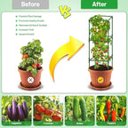 Legigo 4 Pack Square Tomato Cages for Garden- Up to 45 Inch Tomato Trellis Plant Cages Support, Tomato Stakes and Supports Cage for Climbing Vegetables Raised Garden Bed Cucumbers Peppers Flowers