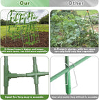 Cucumber Trellis for Raised Bed, Garden Arch Trellis for Climbing Plants Outdoor, Metal Garden Trellis for Spring Vegetables, Cucumber Trellis for Spring Tomato, Bean, Pea, Grape, Plant