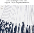 PNAEUT Handwoven Mayan Hammock, Thick Soft Rope Double Hammock for Outdoor Outside & Indoor, 600 lbs Capacity Heavy-Duty, Includes Tree Straps, Carabiners & Carrying Bag (Chasm, X-Large)