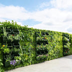 Self Watering Wall Planter | 36 Pots Vertical Garden Planter for Indoor Plants | Wall-Mounted Stackable wall planter | Hanging Plant Flower Pot Holder | 10.56 Fl Oz Each Individual Pot | Army Green