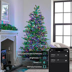 Brizled Smart Christmas Lights, 196ft 600 LED Smart WiFi Color Changing String Lights App Controlled, RGB Christmas Tree Lights Work with Alexa & Google Home for Halloween Indoor Outdoor Decor