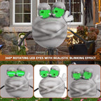 Halloween Pathway Lights 38.2" with Realistic Eye Movement, Mummy Halloween Lawn Stakes for Cute Outdoor Decorations with Solar Eyeball Lights