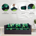 Outdoor Cushion Covers 8 Pack Stretch Patio Slipcovers for 20-27 Inch Cushions