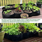 CJGQ 2 Pack Fabric Raised Garden Bed 6x3x1ft Garden Grow Bed Bags for Growing Herbs, Flowers and Vegetables 128 Gallon…