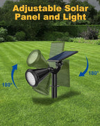 Solar Spot Lights Outdoor Color Changing, 7 Modes/14 LED Outdoor Solar Lights for Yard, Waterproof RGB Multicolor Solar Landscape Spotlights Auto On/Off for Flood, Yard, Tree, Pathway, 4 Pack