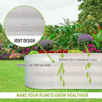 GADI 67-Inch Raised Garden Bed, Metal Planter Box for Vegetables and Flowers, Large Outdoor Gardening Kit, Easy DIY Assembly, Weather-Resistant & Rust-Proof