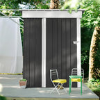 JUMMICO Metal Outdoor Storage Shed 5 x 3 FT Metal Shed - Image 6