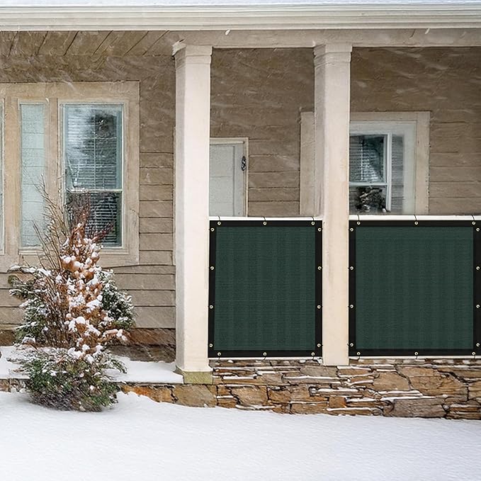 UPGRADE Privacy Fence Screen 3'x64' Dark Green Outdoor 90% Visibility Blockage 170 GSM Mesh Shade Cover Panels for Backyard,Balcony,Home Decoration with Zip Ties,Customized Avaliable