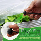KEOHOL 3-Pack Garden Netting for Raised Beds, 59.1" × 27.6" × 17.7" Rectangular Plant Covers with Ultra-fine Mesh, UV Protected HDPE Plant Netting for Vegetables Flowers Fruits