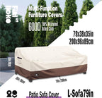 3-seater Outdoor Couch Cover, 100% Waterproof Heavy Duty Patio Furniture Covers - Image 2