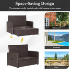 RELAX4LIFE Wicker Patio Outdoor Daybed - Image 7