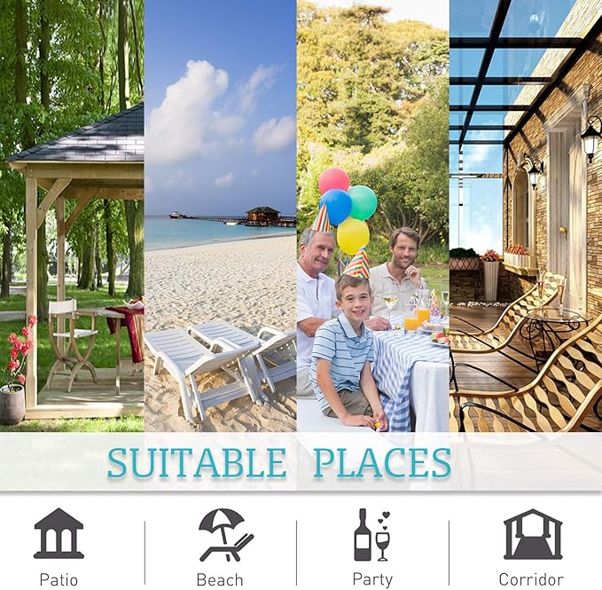 RYB HOME Extra Wide Outdoor Curtains for Patio Waterproof Heavy Duty Thermal Insulated in Summer Full Coverage Privacy for Gazebo, Cabana & Pergola, W100" x L108", Natural, 1 Panel