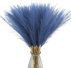 Artificial Pampas Grass Stems, 50 Pack, Blue, 21.6 Inch