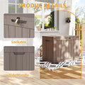 Deck Box 35 Gallon Resin Lockable Outdoor Storage Bench