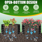 17" Tall Elevated Round Metal Rised Garden Bed- 2.7'x2.7' in Size and 0.8MM Thick Durable Planter Box for Vegetables Flowers Succulent at Patio/Garden Outdoor (Black, 2.7FT Diameter)