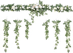 Artificial Wedding Arch Flower Garland 6.5 ft Silk White Sage Green