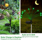 Solar St Patricks Day Lights Outdoor, 6 Pack 60 LED Solar Green Firefly Lights Waterproof, Sway by Wind, Swaying Light for Yard Patio Backyard Garden Planter Flower Bed Pathway Outdoor Decoration